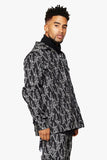 "V-INK" JACKET BLACK WHITE