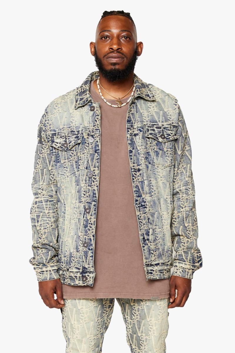 "V-INK" VINTAGE JACKET BLACK DIRTY