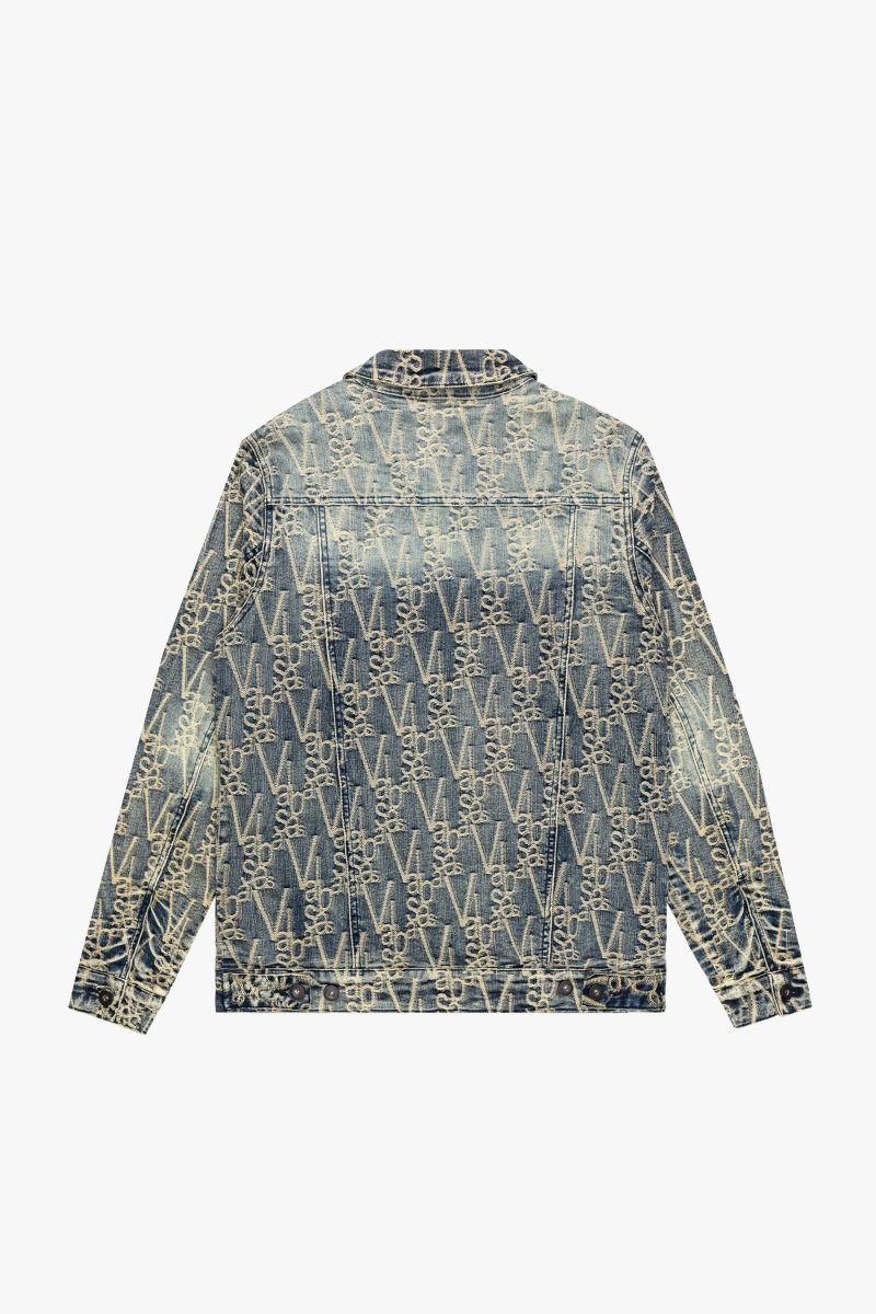 "V-INK" VINTAGE JACKET BLACK DIRTY