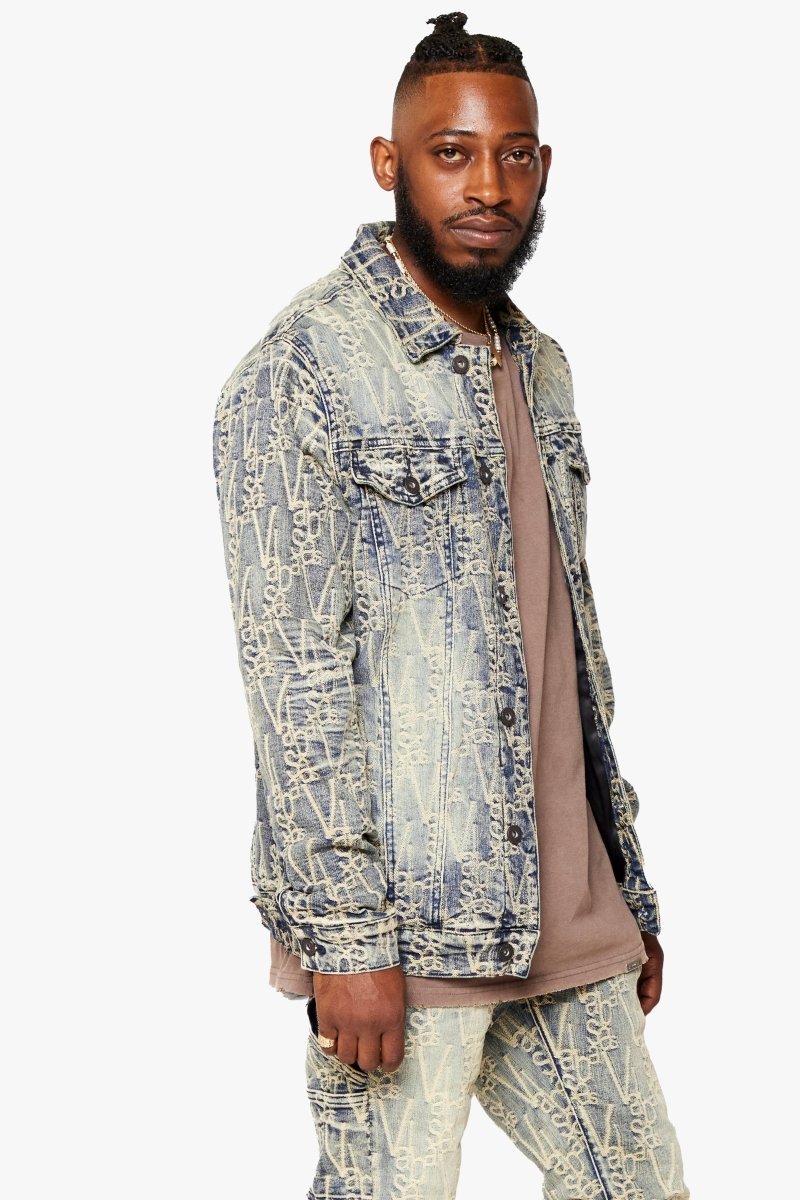 "V-INK" VINTAGE JACKET BLACK DIRTY