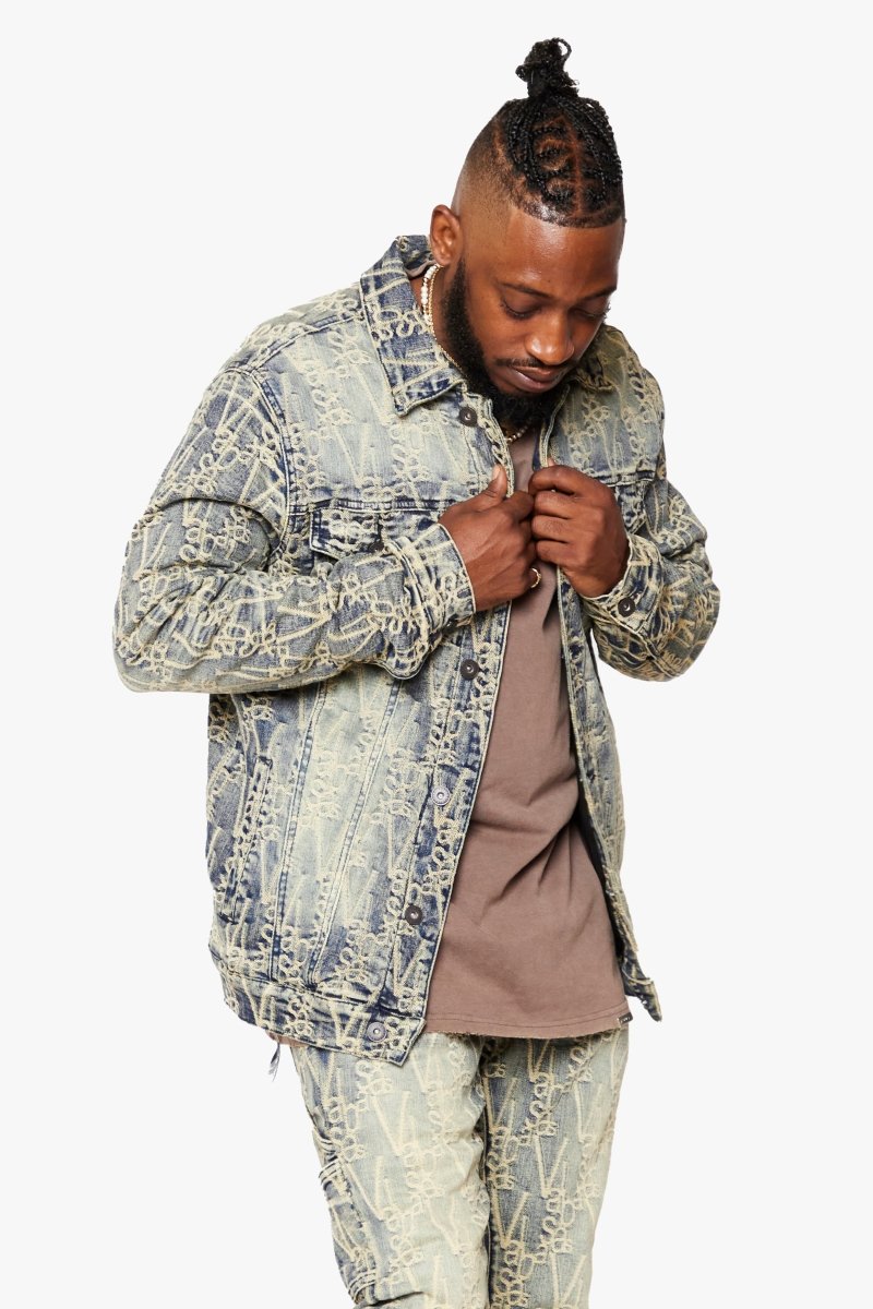 "V-INK" VINTAGE JACKET BLACK DIRTY