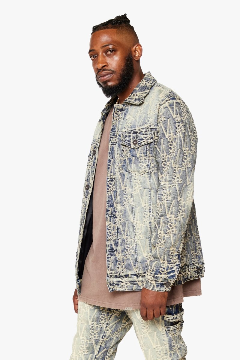 "V-INK" VINTAGE JACKET BLACK DIRTY