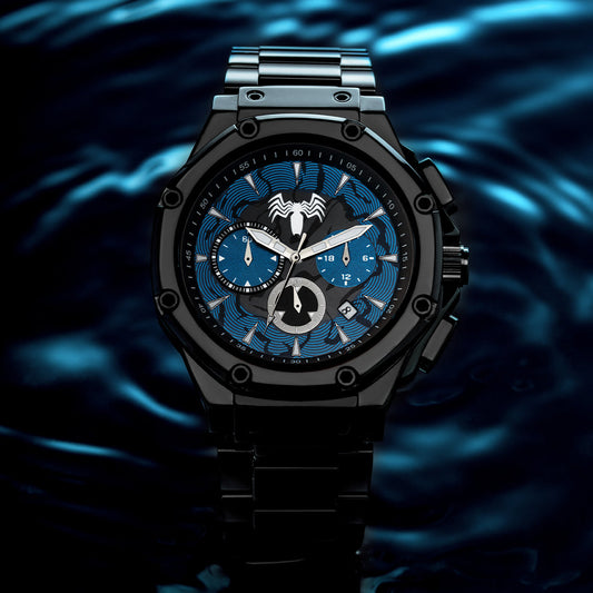 AM1024MV-LB - VENOM AMBASSADOR BLACK LEATHER STRAP