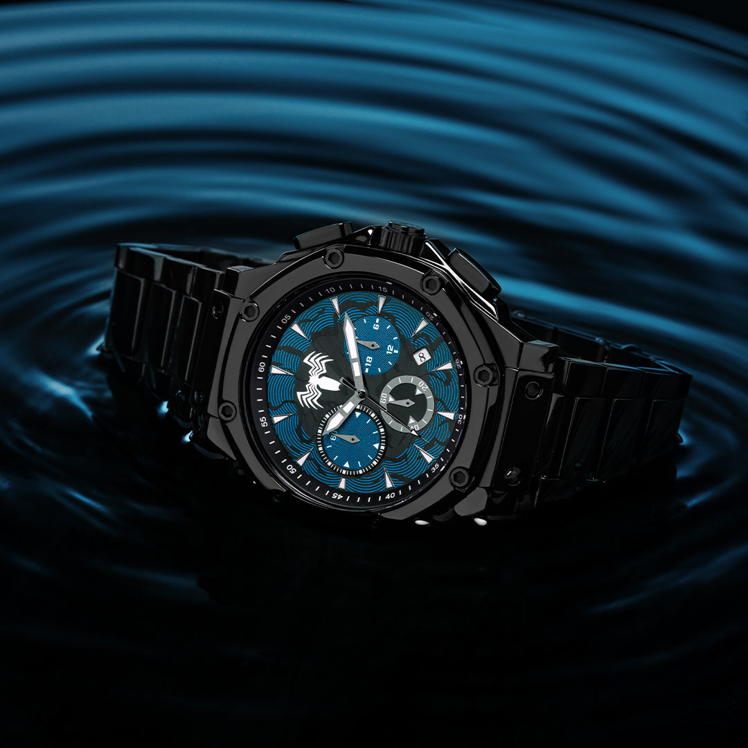 AM1024MV-LB - VENOM AMBASSADOR BLACK LEATHER STRAP