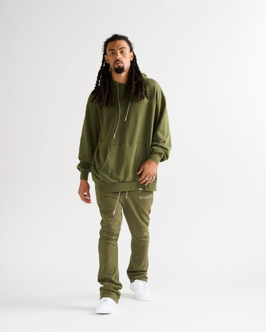 "VALA-ASCENT" FLEECE SET VINTAGE ARMY GREEN