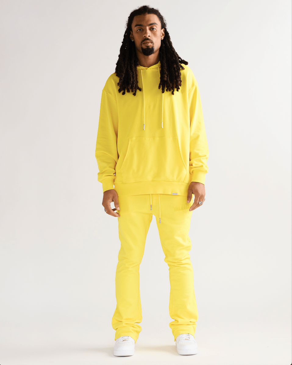 "VALA-ASCENT" FLEECE SET VINTAGE LEMON YELLOW
