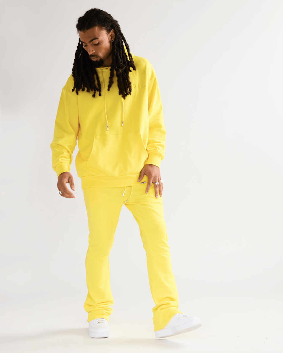 "VALA-ASCENT" FLEECE SET VINTAGE LEMON YELLOW