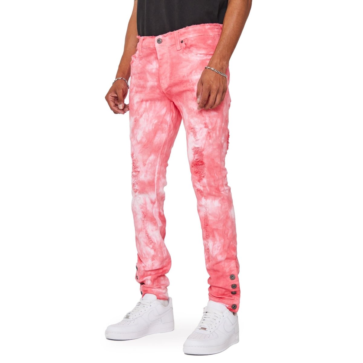 VALABASAS JEANS "V45" ROSSO