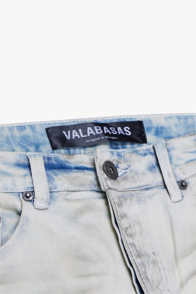"VALOR" STACKED JEAN LT BLUE WASH