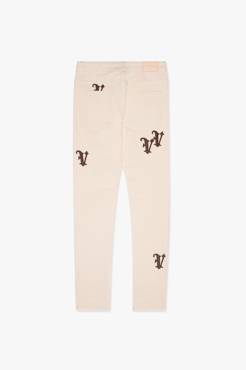 "VEED" SKINNY JEAN OG WHITE