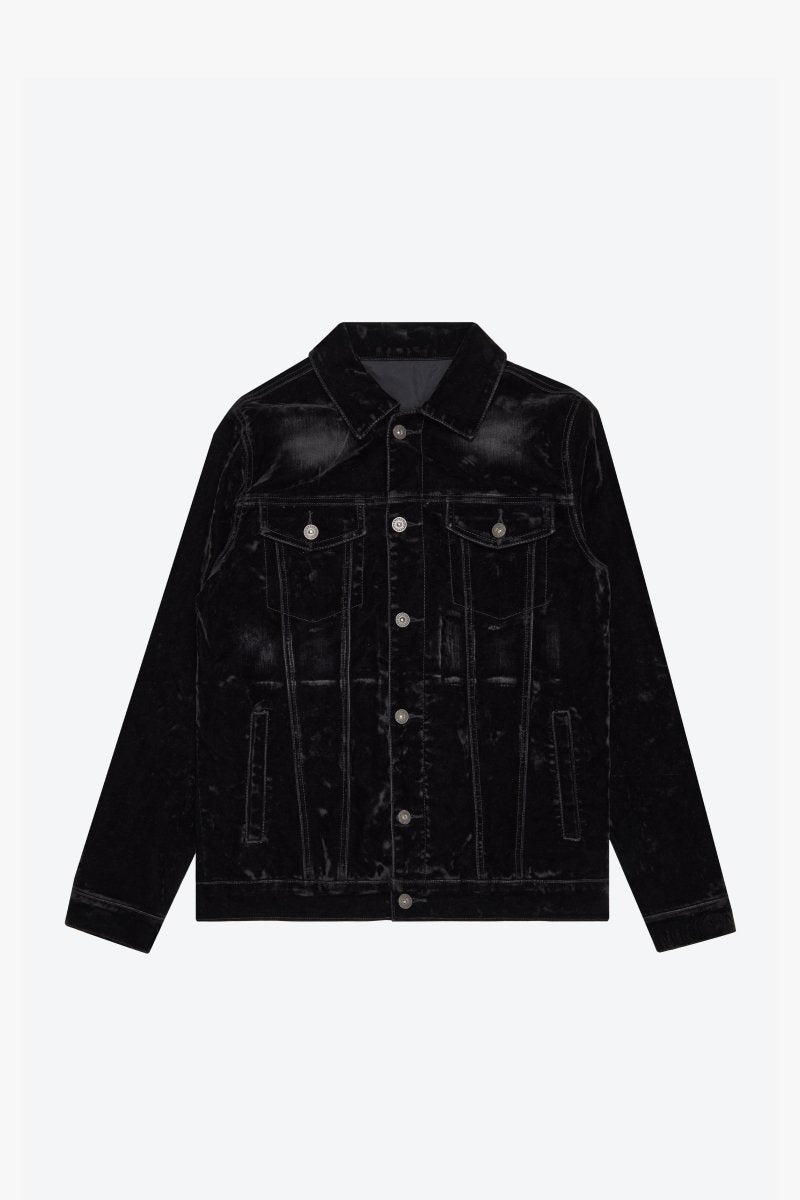 "VERDANT" SUEDE JACKET BLACK