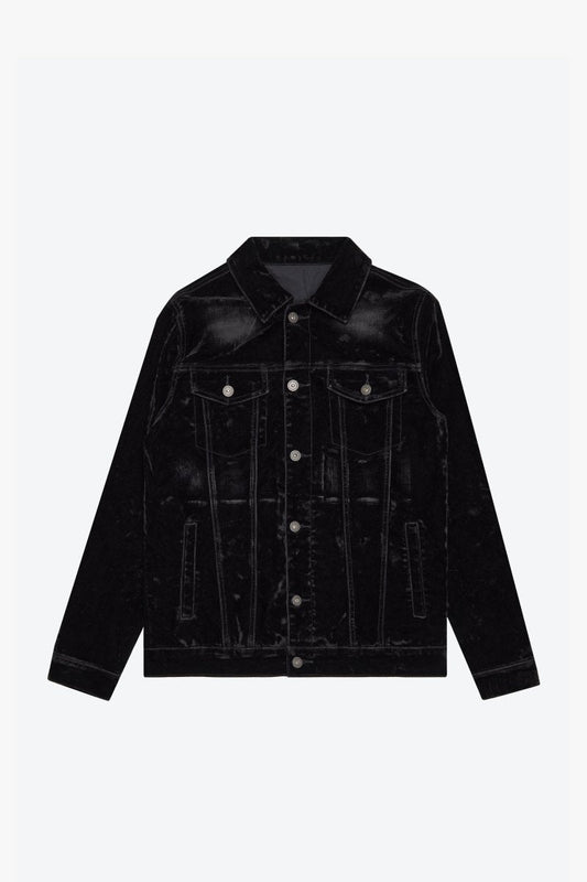 "VERDANT" SUEDE JACKET BLACK