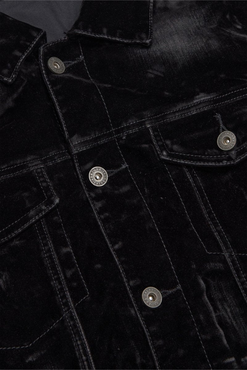 "VERDANT" SUEDE JACKET BLACK