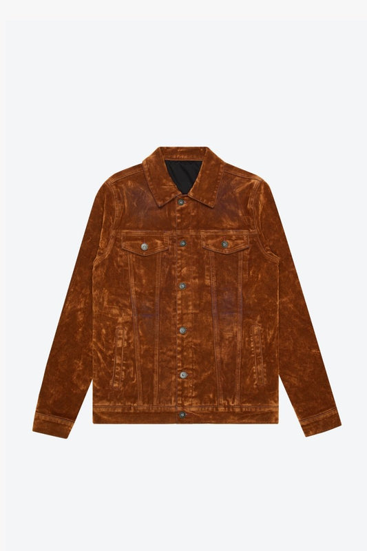 "VERDANT" SUEDE JACKET BROWN