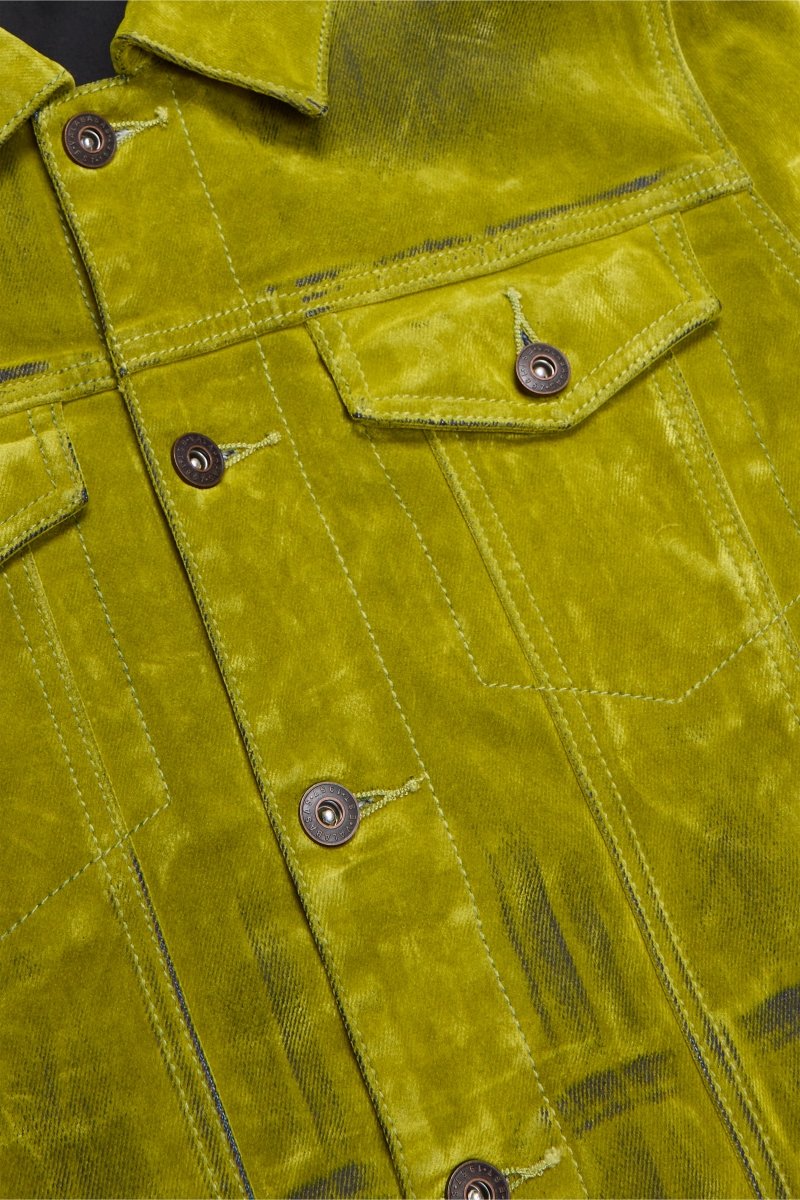 "VERDANT" SUEDE JACKET GREEN