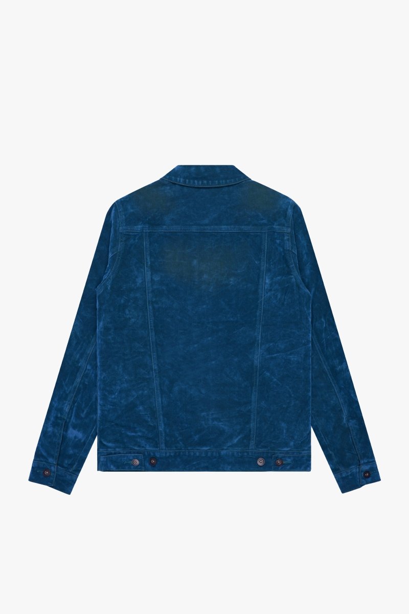 "VERDANT" SUEDE JACKET INDIGO