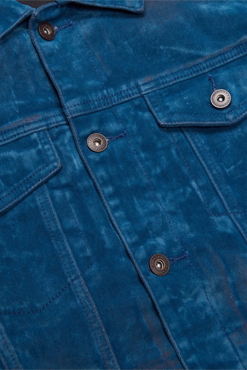 "VERDANT" SUEDE JACKET INDIGO