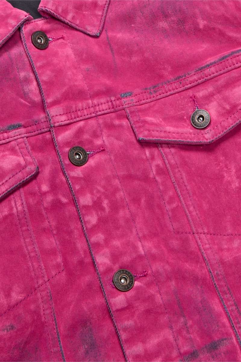 "VERDANT" SUEDE JACKET PINK