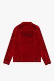 "VERDANT" SUEDE JACKET RED