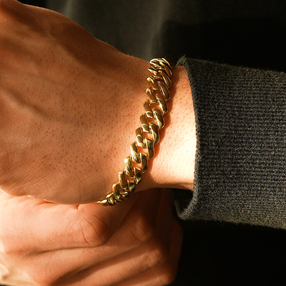 Vermeil Monaco Cuban Bracelet