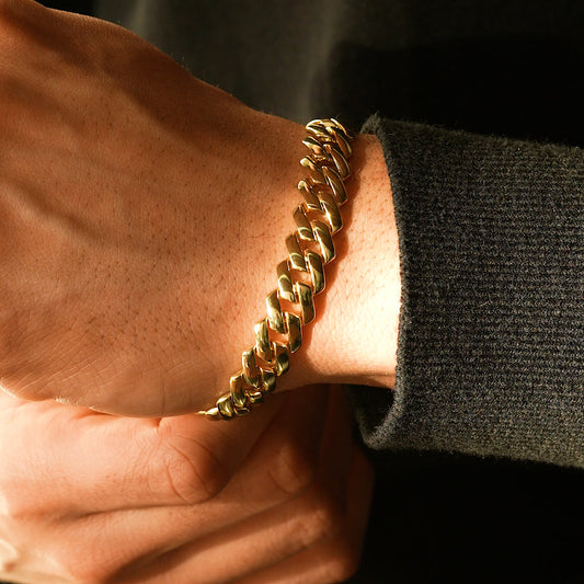 Vermeil Monaco Cuban Bracelet