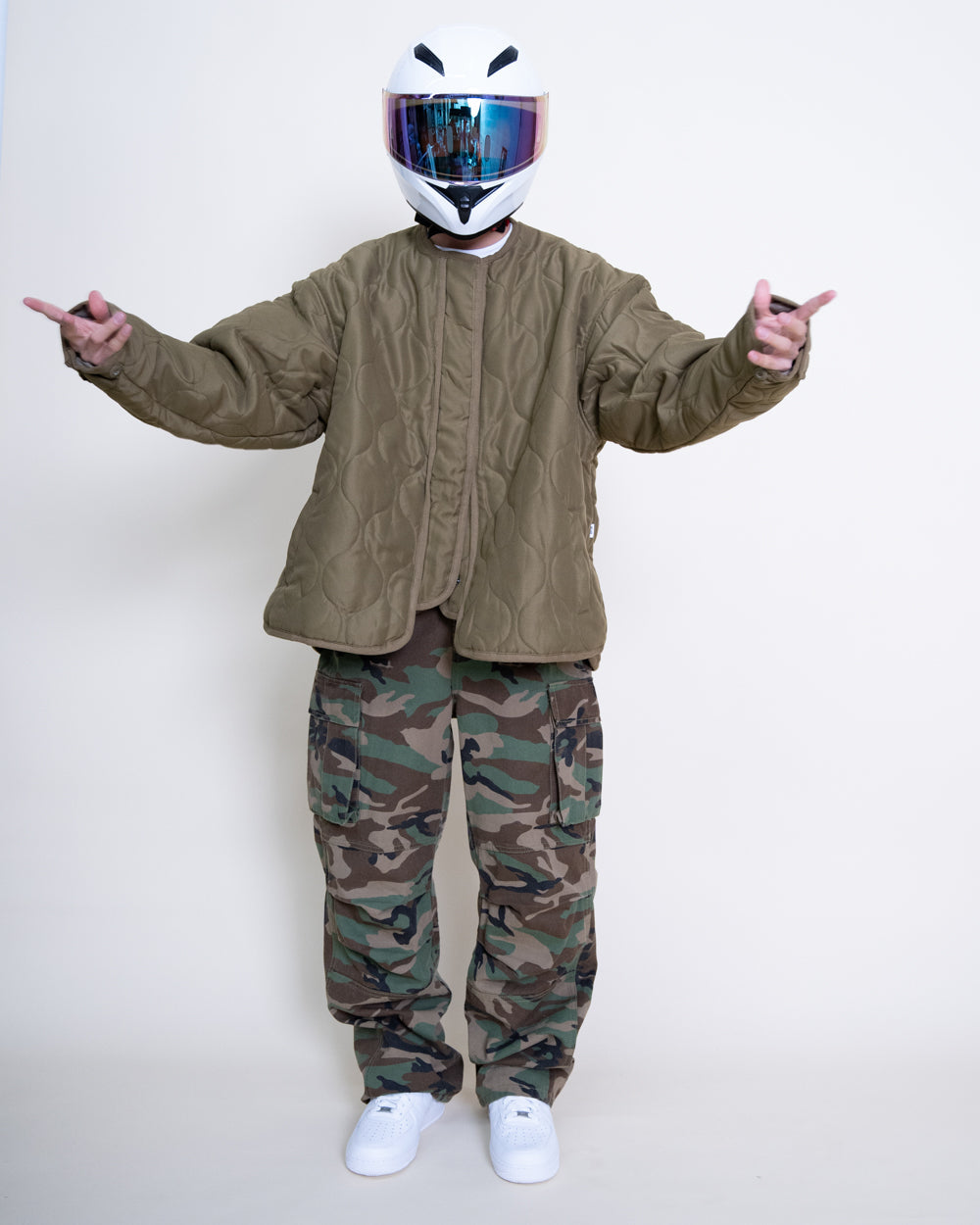 Vintage Military Liner - Olive