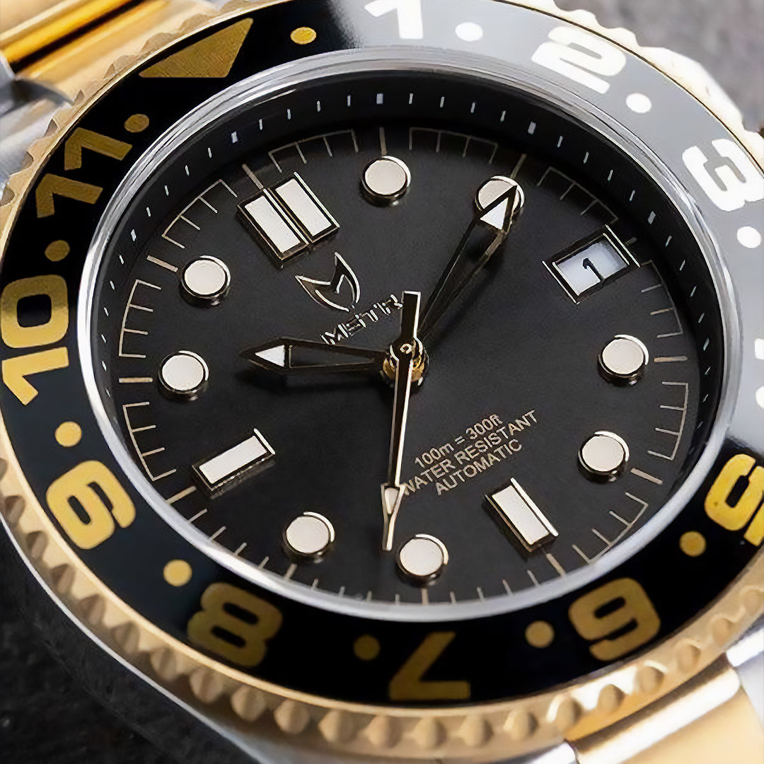 VO105SS - AUTO VOYAGER SILVER / BLACK & GOLD / SS BAND