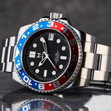 VO107SS - AUTO VOYAGER SILVER / BLUE & RED / SS BAND