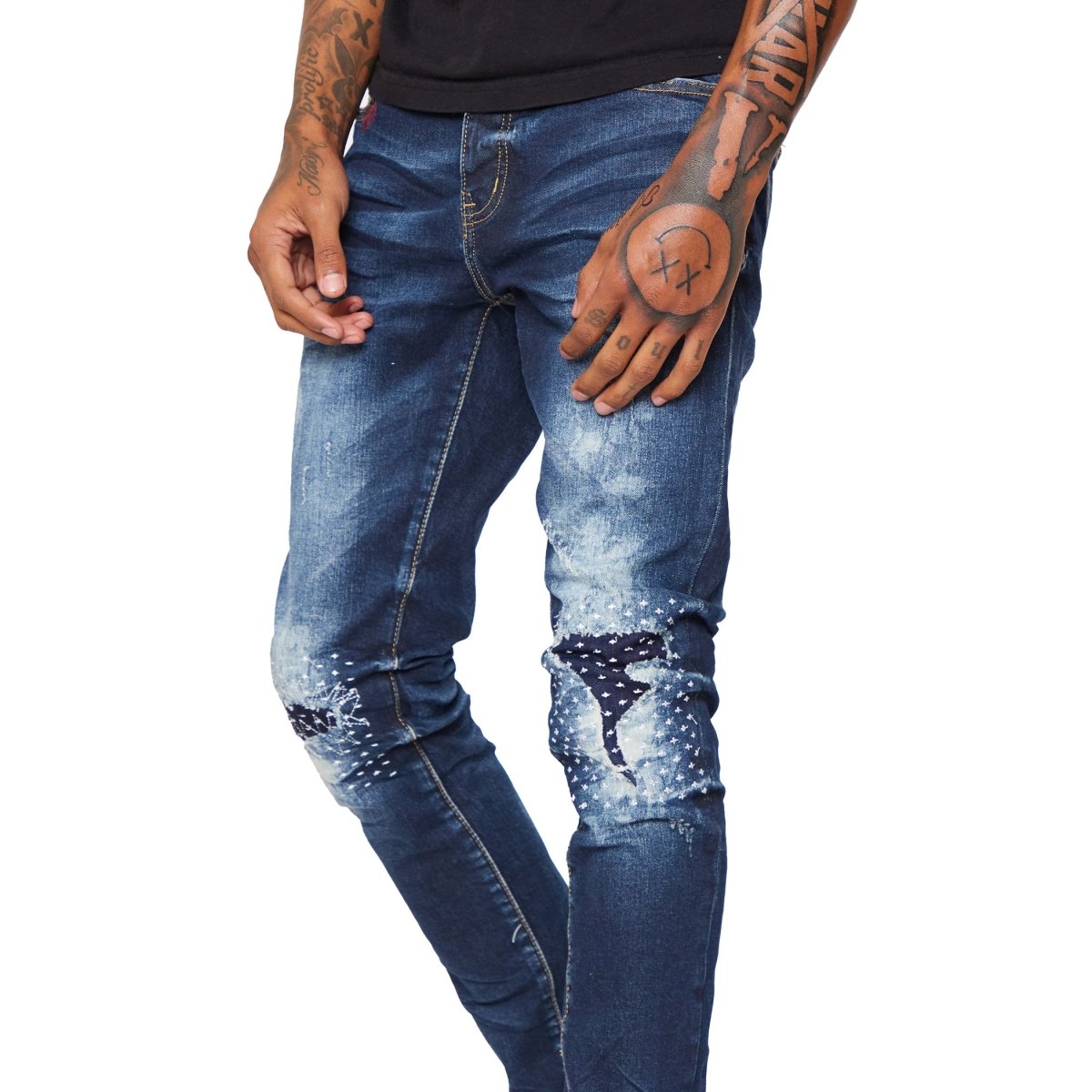 “VOYAGER” SKINNY JEAN DARK WASHED