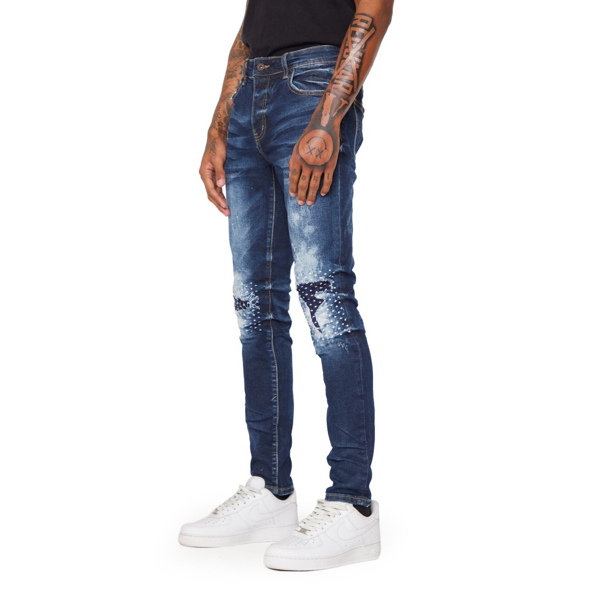 “VOYAGER” SKINNY JEAN DARK WASHED