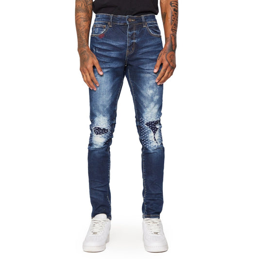 “VOYAGER” SKINNY JEAN DARK WASHED