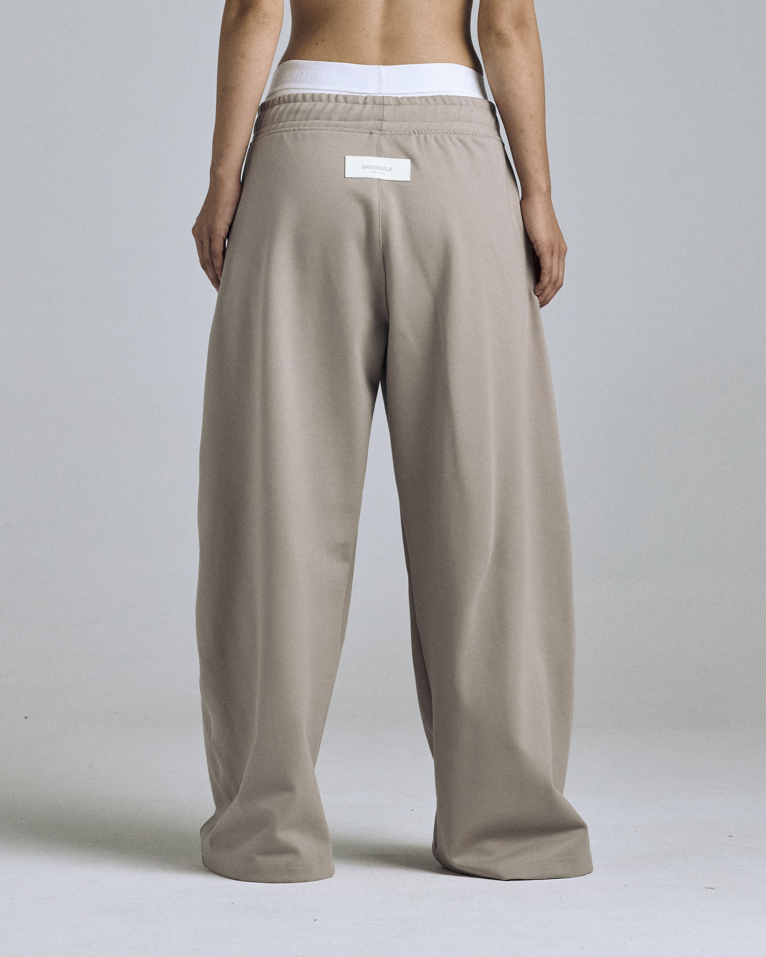 W Basics Wide Straightpants Sand
