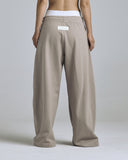 W Basics Wide Straightpants Sand