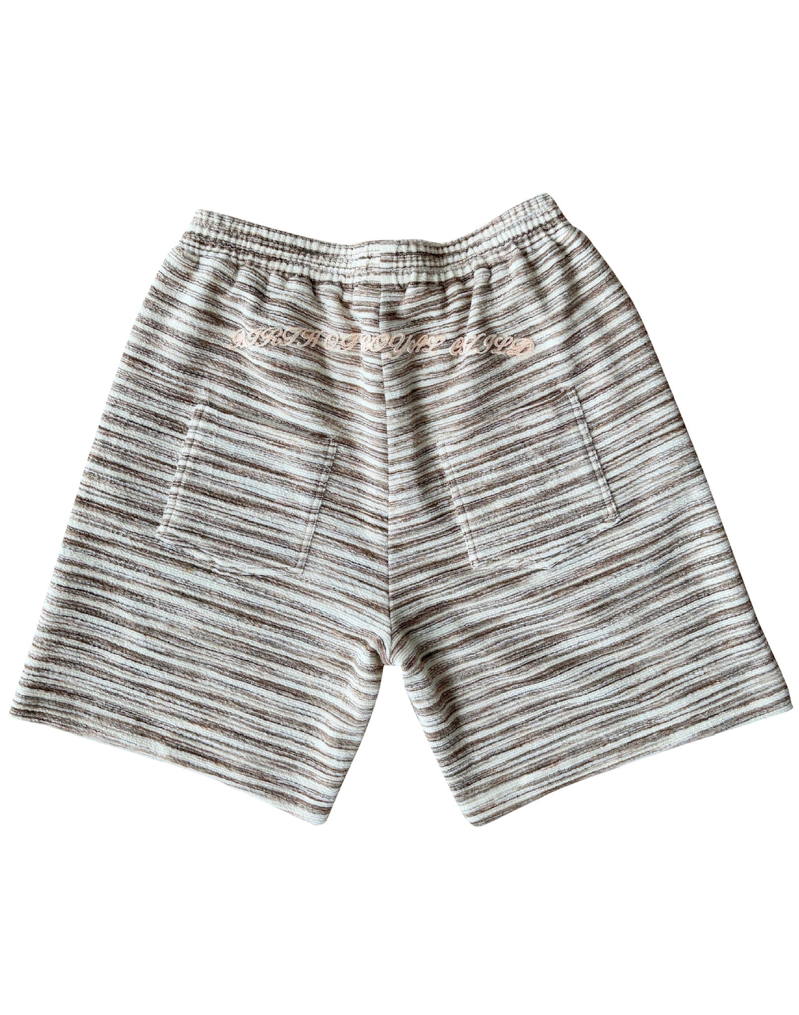 Striped Knit Set in White