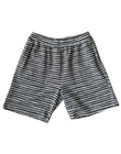 Striped Knit Shorts-GRY