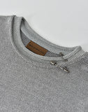 PIN SILVER THREAD LONG-SLEEVE SHIRT GREY