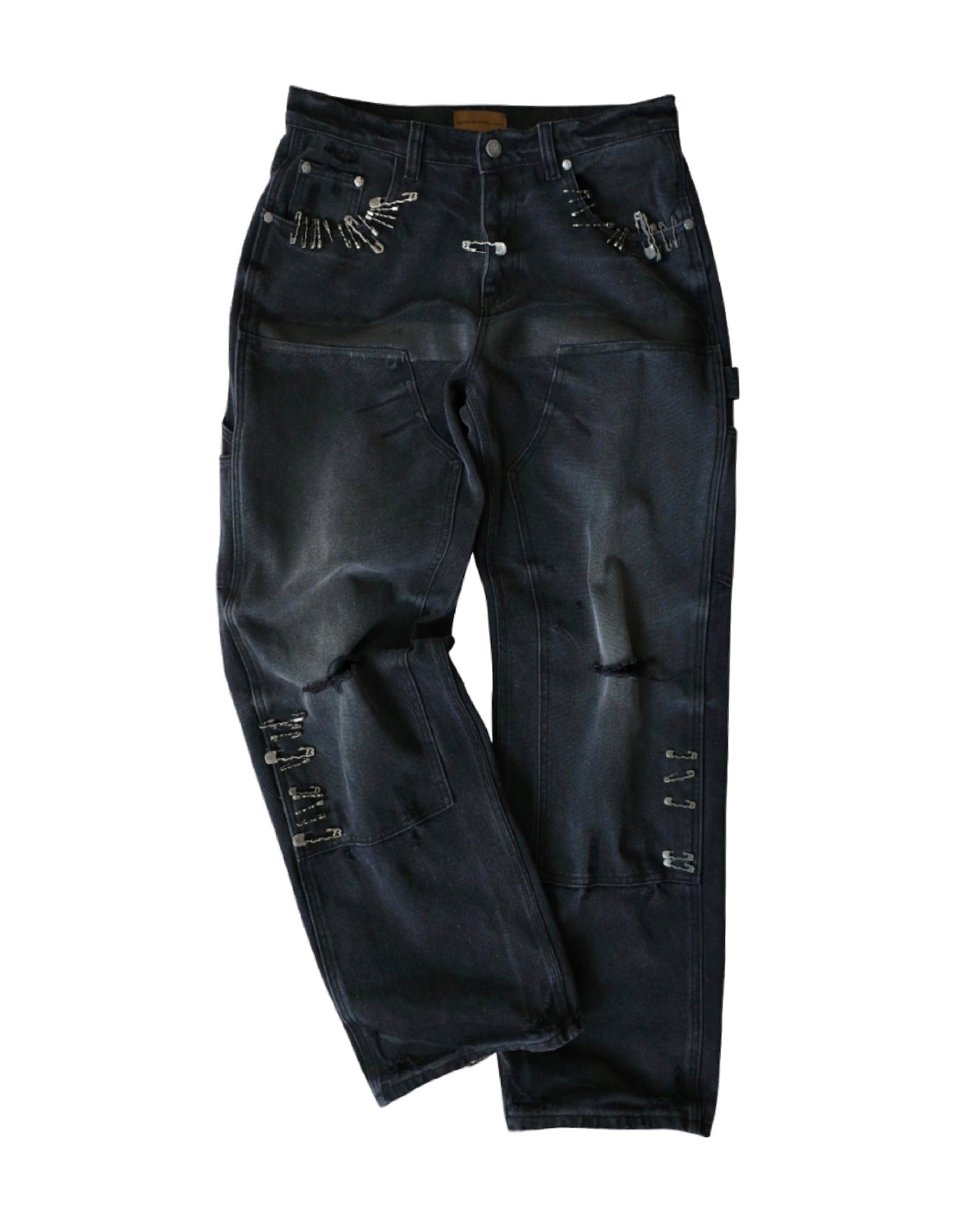 1920s Vintage Pin Washed Carpenter Pants