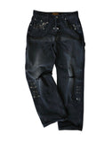 1920s Vintage Pin Washed Carpenter Pants