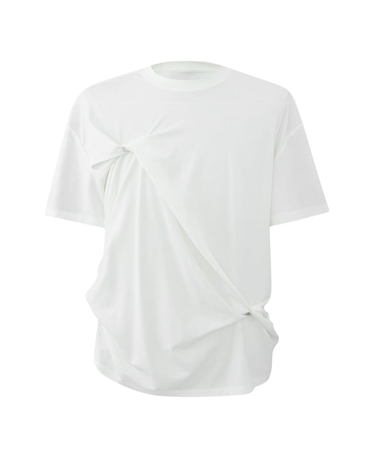 Twist-Detail Fashion T-Shirt