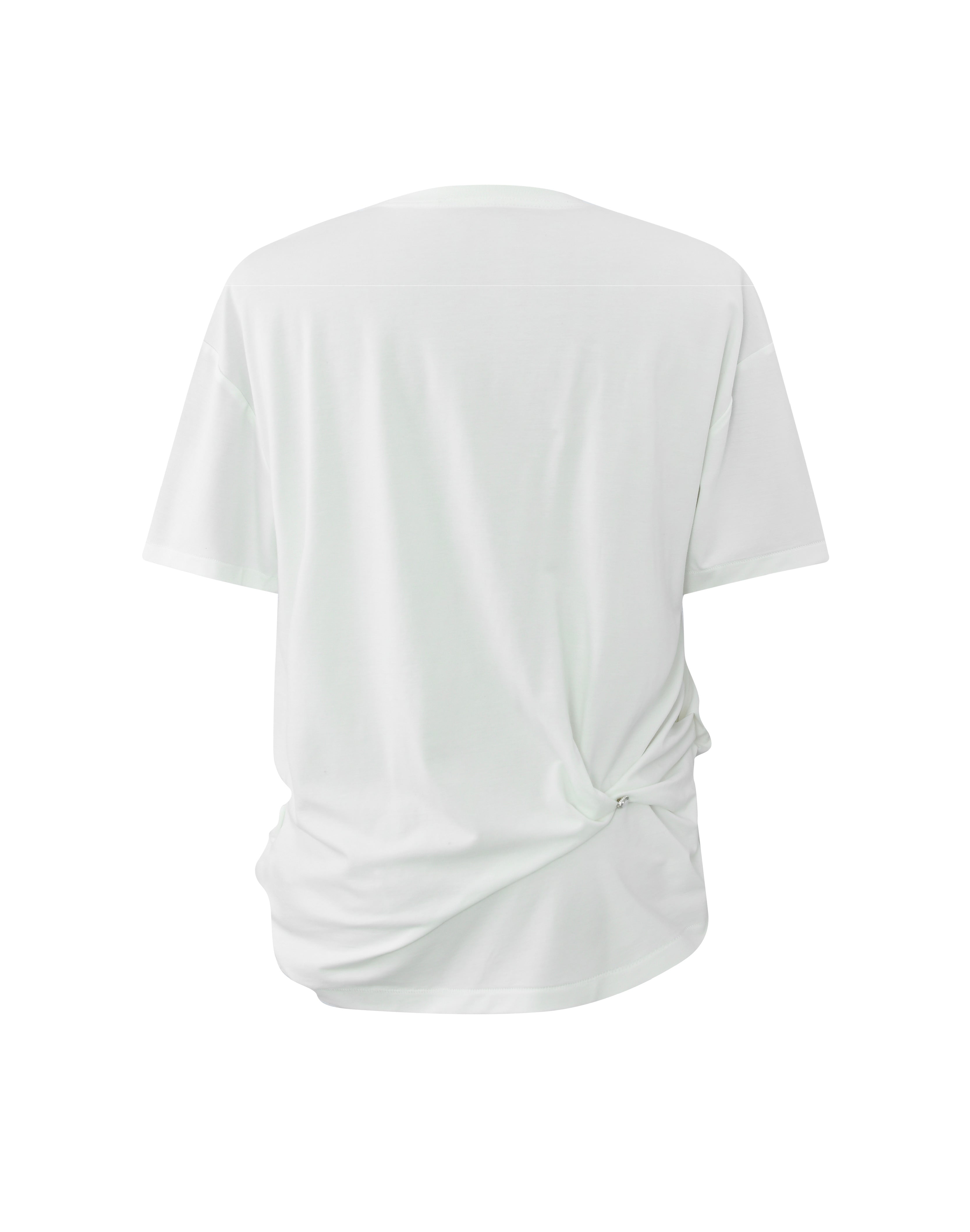 Twist-Detail Fashion T-Shirt