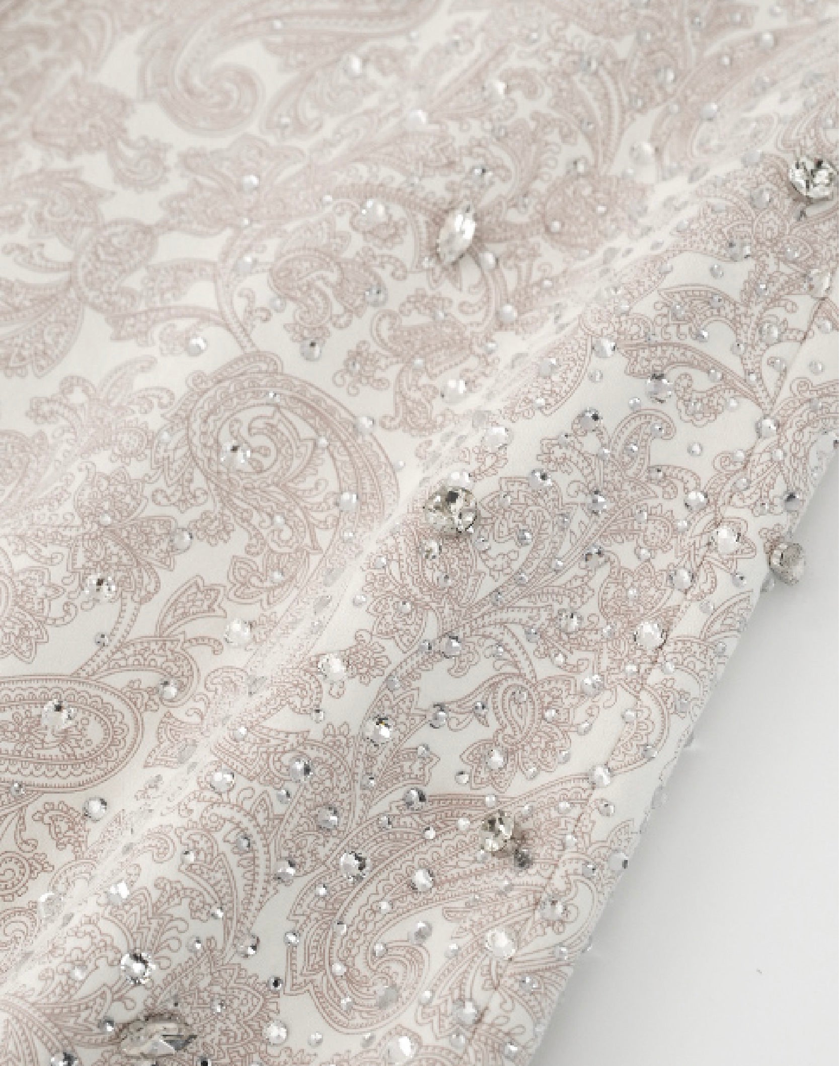 Cashew Blossom Pearl Sweatpants-WHT