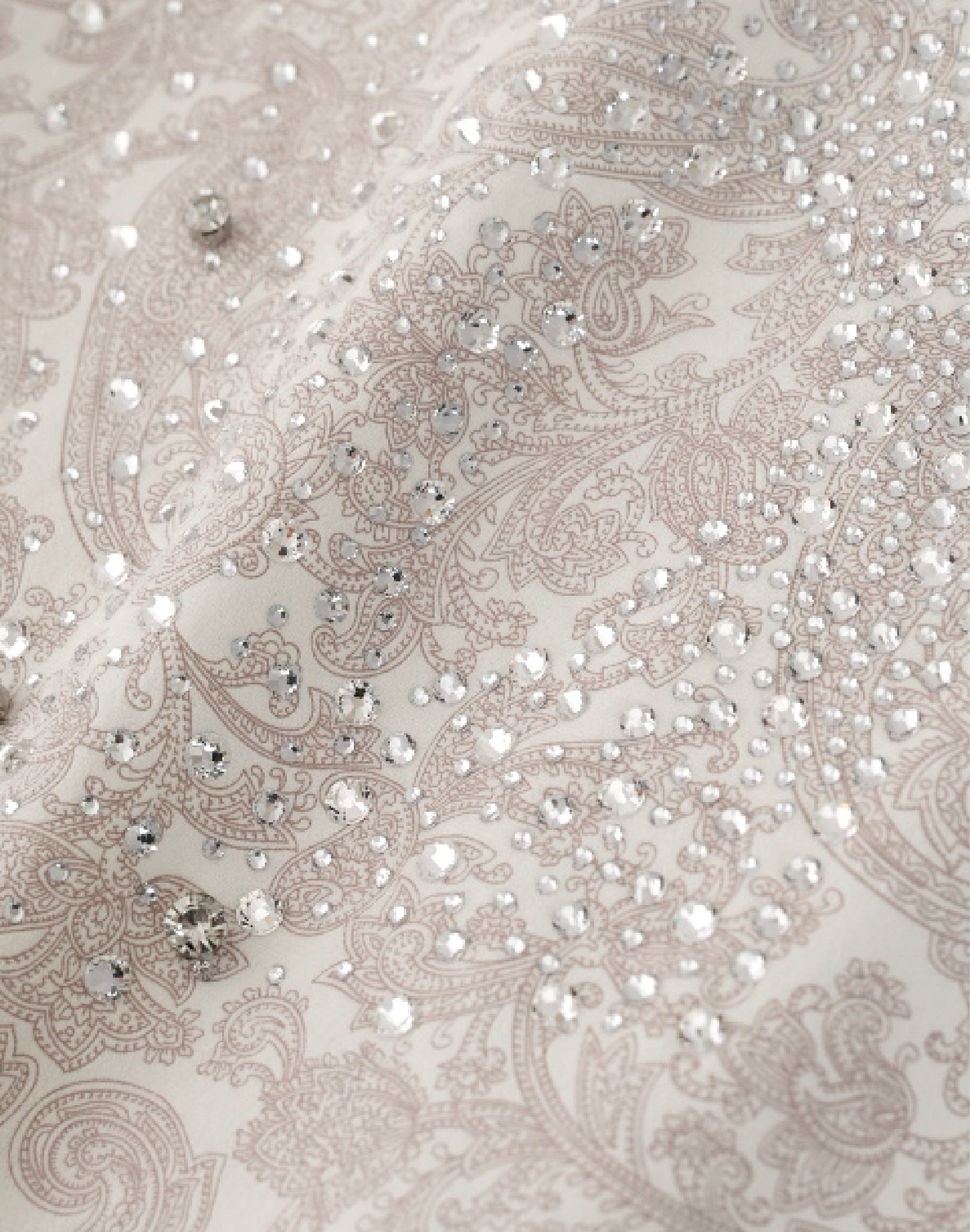 Cashew Blossom Pearl Sweatpants-WHT