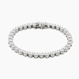 Diamond Buttercup Tennis Bracelet White Gold 4mm
