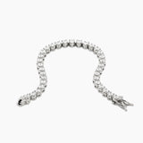 Diamond Buttercup Tennis Bracelet White Gold 4mm