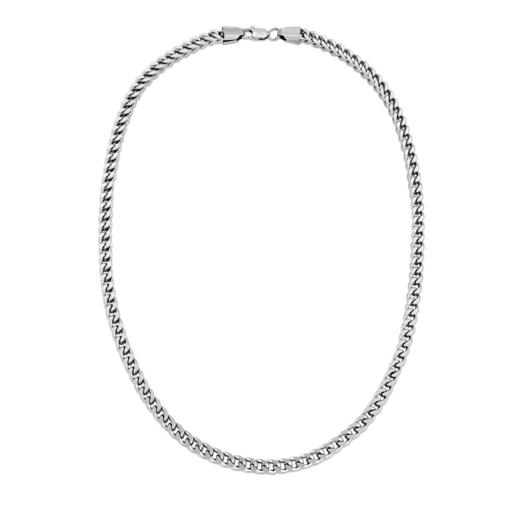 Franco Box Chain White Gold 6mm