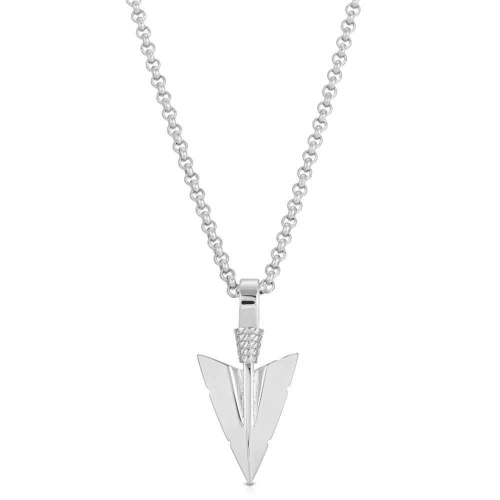 Arrowhead Pendant Necklace & Cable Chain