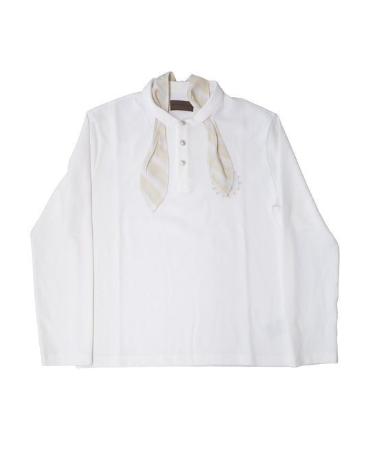 Twilight Collar Polo in WHT