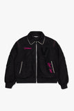 "WILD BUNCH" LETTERMAN JACKET BLACK