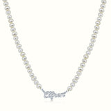 Custom Script Name Pearls Necklace Pendant
