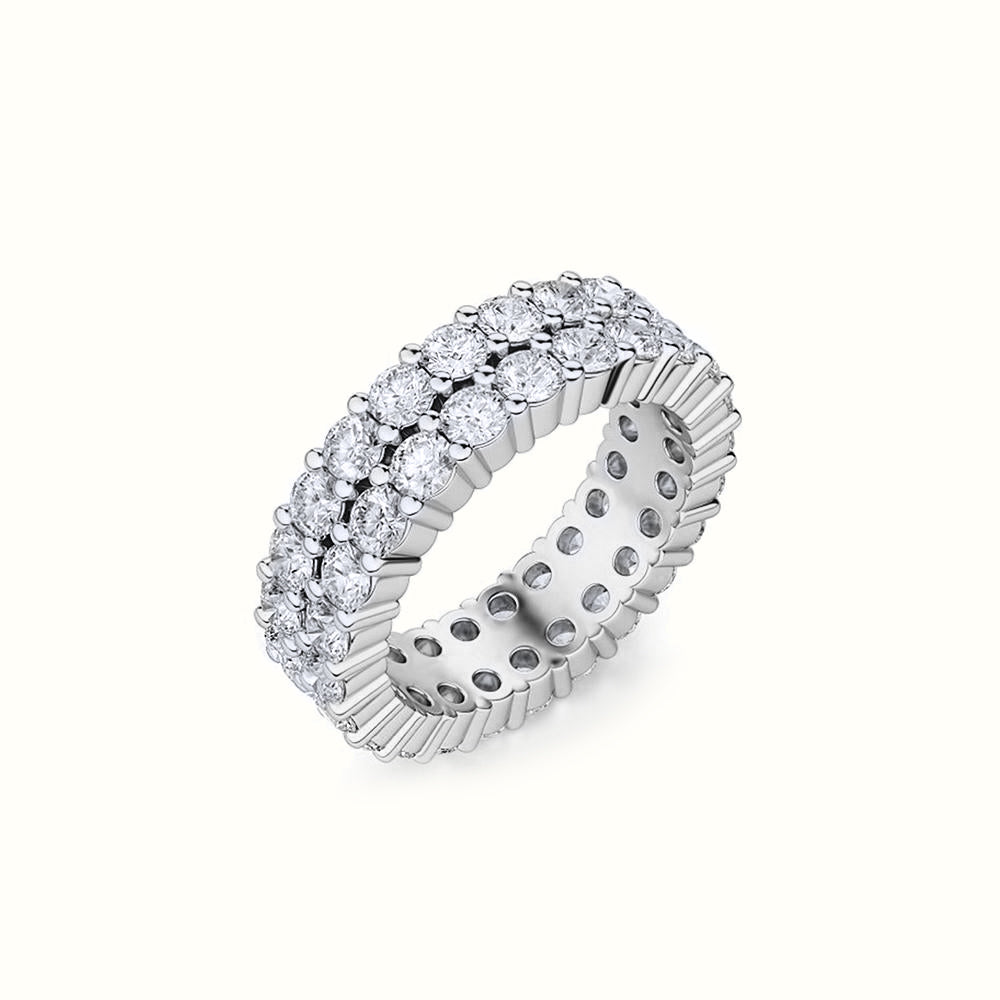 Men's Vermeil Dual Diamond Eternity Ring